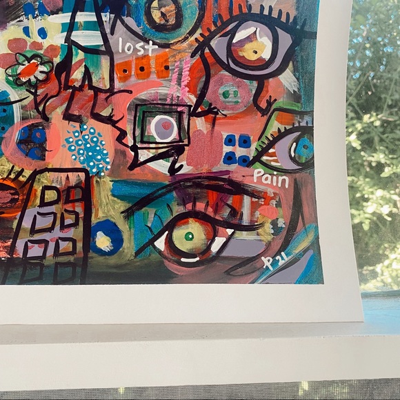 BASQUIAT STYLE original painting - Picture 2 of 4